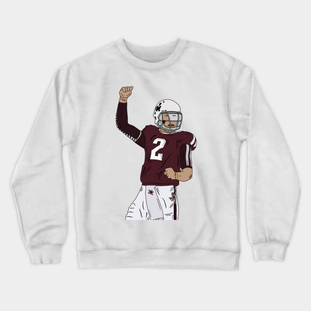 Johnny Manziel Football Crewneck Sweatshirt by Zachariya420